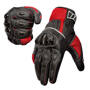 Guantes de Motocicleta de Cuero Vacuno, Estilo Vintage, Protección Real, Pantalla Táctil, Impermeables, Transpirables, para Ciclismo, Deportes al Aire Libre, Estándar - Product Image 4