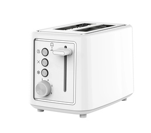 เครื่องปิ้งขนมปังขนาดเล็กสำหรับบ้านโรงเรียนคาเฟ่โรงแรมอุปกรณ์ครัวเครื่องทำแซนวิชปิ้งขนมปังปิ้ง2ชิ้นเครื่องปิ้งขนมปังพลาสติก - Product Image 1