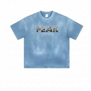 T-shirt Streetwear Unisexe en Coton Écologique de Haute Qualité, Coupe Oversize, Effet Délavé à l'Acide, Impression Sérigraphique, Vente en Gros OEM - Product Image 6