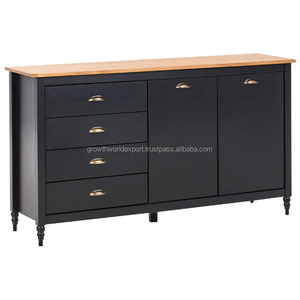 Meuble TV moderne en bois massif de luxe avec tiroirs de rangement, unité TV design pour salon, compatible avec les téléviseurs de 60 à 64 pouces - Product Image 2