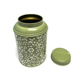 Letrero metálico vintage con diseño personalizado, contenedor metálico, caja de lata para envasar té y café - Product Image 1