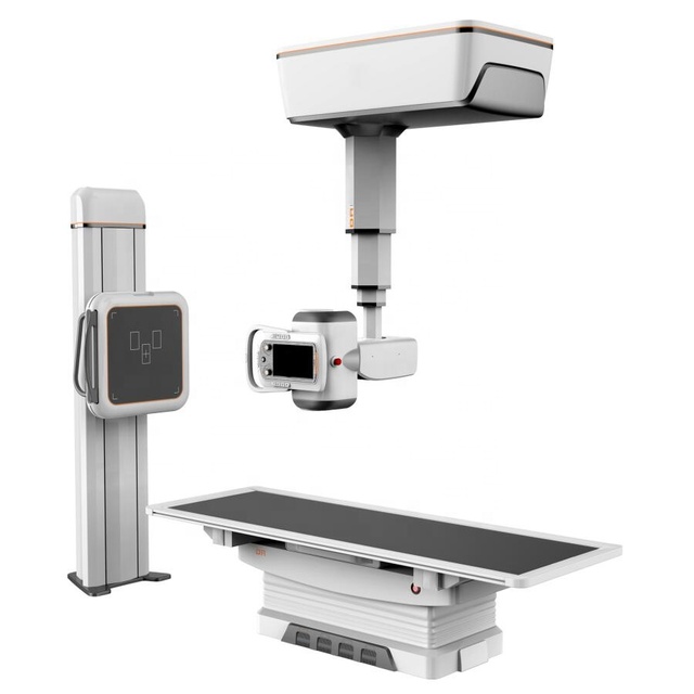 50 KW Digital Radiography X Ray System/Ceiling Mounted X Ray Machine Flat Panel Detector