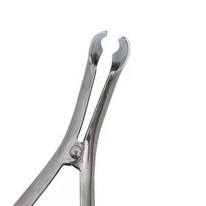 คีมผ่าตัดทางการแพทย์แบบมีฟันตรงโค้ง 18 ซม. คีมจับฟองน้ำ - Product Image 4