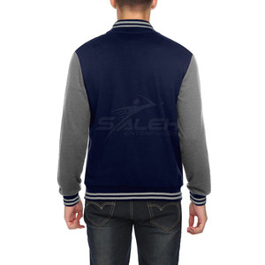 Chaqueta Varsity de Alta Calidad con Interior Suave, Detalles de Punto Acanalado y Apariencia Casual Moderna - Product Image 2