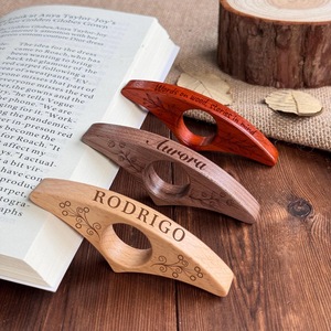 Soporte de Anillo para el Dedo para Leer Libros, Sujetador de Dedos de Madera - Product Image 3