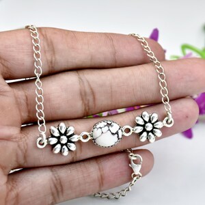 Collier artisanal en argent sterling 925 avec pierre précieuse naturelle turquoise en forme de cheval sauvage, bijoux raffinés pour femmes - Product Image 3