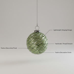VIXM-14052 2019 ลูกบอลแก้วตกแต่งต้นคริสต์มาสสีเขียวอ่อน ขายดี สำหรับตกแต่งเทศกาลวันหยุดอย่างหรูหรา - Product Image 3