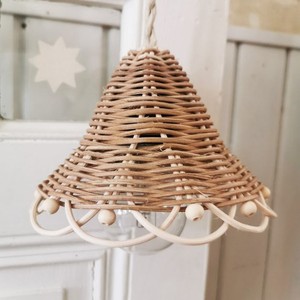 Kids room <b>light</b> shade <b>cheap</b> cost lamp cover rattan ceiling pendant lampshade weaving lampshades - Product Image 1