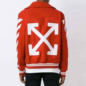 แจ็กเก็ตเบสบอลผ้าขนแกะสำหรับผู้ชายใช้ได้ทั้งชายและหญิงแจ็กเก็ตเลตเตอร์แมนแบบสั่งทำสำหรับผู้หญิง - Product Image 2