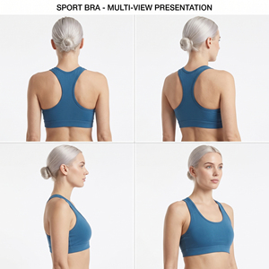 Top corto de compresión para mujer, para yoga y ejercicio, ajuste ceñido, cuello redondo, sujetador deportivo, capa base, top racerback, sujetador de fitness con soporte para mujer - Product Image 3