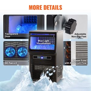Commercial LED Digital <b>Ice</b> Maker <b>Machine</b> 70lbs/24H Capacity 36 <b>Ice</b> Cubes in 15 Minutes 500kg Storage - Product Image 6