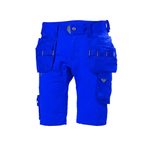 Shorts cargo sportifs pour hommes, taille mi-haute, en toile polyester/coton, séchage rapide, avec plusieurs poches, longueur Bermuda - Product Image 3
