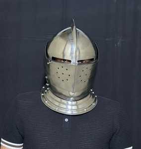Casque d'armure de croisé médiéval portable, costume de cosplay de la Renaissance, casque de templier - Product Image 3