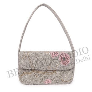 New Arrival BRAZEAL STUDIO Velvet Fashion Designer Women Single Beaded Geometric Pattern Shoulder Clutch Purse Cover Daily Life - Product Image 5