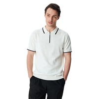 Chemise d'été personnalisée à manches courtes avec fermeture éclair, unie, pour homme, 100 % coton, style professionnel, respirante, disponible dans toutes les couleurs et tailles