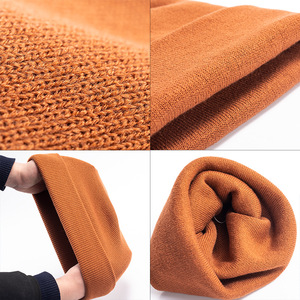 Ready Stock <b>Plain</b> Acrylic Beanie Solid Color Winter Warm Knitted Hat Unisex Dispatch Factory Direct Custom Beanie <b>Cap</b> With Logo - Product Image 5
