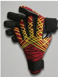 Guantes de Portero de Fútbol Personalizados SUBHAY, Rojos y Amarillos, de Látex, con Dedos Completos, Antideslizantes, con Correa de Muñeca Ajustable, Unisex, Deportivos - Product Image 1
