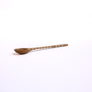 Cuillère à jus longue décorative en teck naturel fait main, agitateur de bois massif durable pour boissons, outil de mélange de cocktails pour la cuisine - Product Image 4
