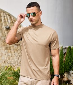Camiseta de Cuello Alto para Hombre, Sólida, Suave y Ligera, Estilo Urbano, Proveedor Mayorista - Product Image 2
