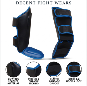 Protège-tibias en cuir PU pour MMA, Muay Thai, Boxe et Kickboxing – Vente en gros - Product Image 4