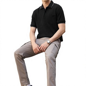 Camiseta Polo Personalizada para Hombre, Bordada, Manga Corta, 100% Algodón Piqué, Transpirable, Color Sólido, Informal, Servicio OEM, MOQ Bajo, Precio Bajo - Product Image 6