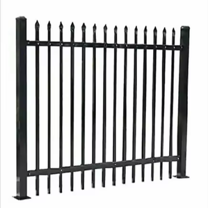 Panel de Cerca Metálica de Acero Negro Resistente con Punta de Lanza para Exteriores, Cerca de Seguridad para Jardín, Viviendas y Villas - Product Image 4