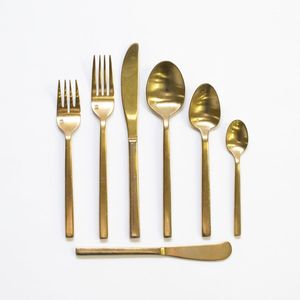 Royal Unique Design Elegant Golden Cutlery Luxury Kitchen Flatware <b>Spoon</b> Fork Luxury Silverware Cutlery Set - Product Image 3