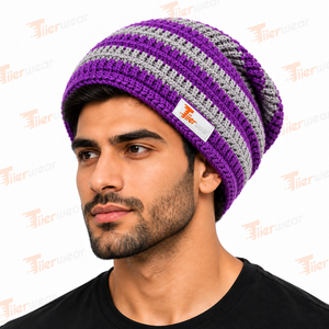 <b>Mens</b> <b>Beanie</b> <b>Hats</b> Neutral Tone Premium Neutral Knit Fabric Winter Cap Modern Comfortable Stretch Fit for Earth Tone Streetwear - Product Image 2