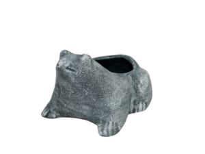 Figura Decorativa de Rana en Hierro Gris Chapada en Oro, Duradera, para Decoración de Mesa - Product Image 3
