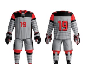 Nouvelle tenue de hockey sur glace pour hommes, manches courtes, logo/couleurs personnalisés imprimés, anti-plis, service OEM, prix de gros - Product Image 3