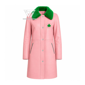กรีกอัลฟ่าแบบกำหนดเอง |   คาปา |   เสื้อแจ็คเก็ตหนังยาวปักลาย Alpha Sorority พร้อมปกขนสัตว์ ของตกแต่งสไตล์กรีก - Product Image 1