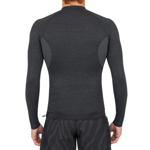 Custom <b>men</b> rash guard OEM <b>compression</b> fit polyester lightweight quick dry breathable fabric for swimming surfing and athletic - Product Image 1