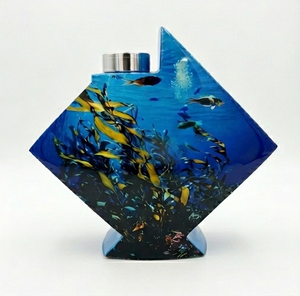 โกศบรรจุอัฐิอะลูมิเนียมแบบคลาสสิก - โกศโลหะสำหรับบรรจุอัฐิพร้อมฝาปิดแน่นหนา - Product Image 2