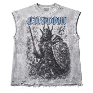 เสื้อยืดฮิปฮอปพิมพ์ลายตามสั่ง ระบายอากาศได้ดี ผ้าฝ้าย สตรีทแวร์ ทรงโอเวอร์ไซส์ เป็นมิตรกับสิ่งแวดล้อม คุณภาพสูง ขายส่ง OEM - Product Image 1