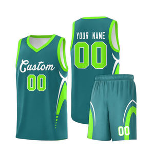 Tenue de basketball personnalisée, ensemble de maillots et shorts de basketball réversibles, maillots et shorts d'équipe par sublimation, ensembles de tenues de basketball - Product Image 2