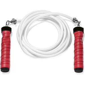 Adjustable Bearing Skip <b>Rope</b> White Red Handles 2.5M Length for Gym Use Unisex Fitness Equipment Portable Packaging Customized - Product Image 4