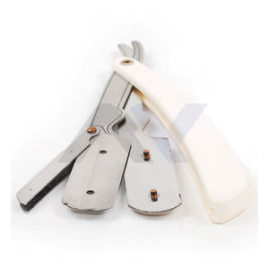 Navaja de Afeitar Recta de Acero Inoxidable para Hombre - Navaja de Una Sola Filo Premium para Afeitado Profesional en Barberías - Product Image 1