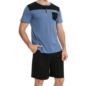 Ensemble deux pièces pour homme, coupe ajustée, haute qualité, dernier design, vêtements d'extérieur, t-shirt et short respirants - Product Image 1