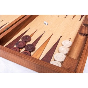 Premium Walnut Wooden Backgammon Set Classic <b>Table</b> Game <b>Folding</b> Wood Backgammon Board Custom Professional Gift Backgammon Set - Product Image 2