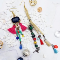 Bijoux fantaisie, accessoires DIY, style bohème, boucles d'oreilles pendantes plaquées or, pour femmes, pour les soirées