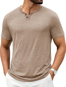 Camiseta de Cuello en V Personalizada al por Mayor para Hombre, Spandex/Algodón, Corte Ajustado, Transpirable, de Secado Rápido, Ecológica, Manga Corta, 220g, Informal - Product Image 1