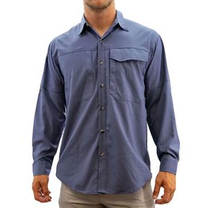 Chemise de pêche UPF 50 + pour hommes Chemises de pêche en polyester à séchage rapide en tissu léger pour l'extérieur - Product Image 2