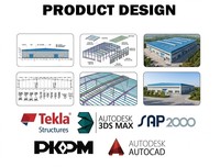 Planta de Fabricación Inteligente, Estructura de Acero, Taller, Línea de Producción Automatizada, Kit de Construcción de Almacenes Metálicos