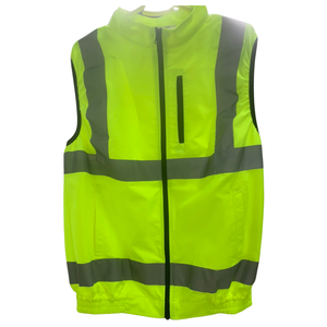Chaleco de Seguridad Reflectante con Diseño de Tiras de Alta Visibilidad, Ropa de Trabajo Unisex de Algodón y Poliéster para Construcción y Seguridad Personal - Product Image 3