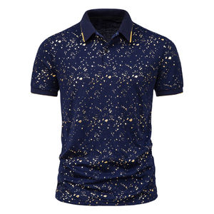Polos de Golf Personalizados con Logotipo, Casuales, de Secado Rápido, Manga Corta, Ligeros, Transpirables y sin Cuello para Hombre - Product Image 1