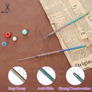 Kit Profesional de Agujas de Gancho para Tejer Cabello con Efecto Arcoíris, para Extensiones de Cabello con Micro Anillos, I-Tip y Pluma, Herramientas de Estilismo para Salón - Product Image 6