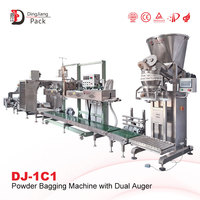 Máquina de Llenado y Empaquetado de Bolsas Semiautomática de Alta Precisión de 10 kg, 25 kg y 50 kg para Alimentos en Polvo a Granel