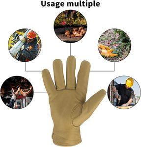 High Quality Leather Water Resistant <b>Driver</b> <b>Gloves</b> Hand Protection Custom Logo Driving <b>Gloves</b> With Adjustable Elastic Buckle - Product Image 6