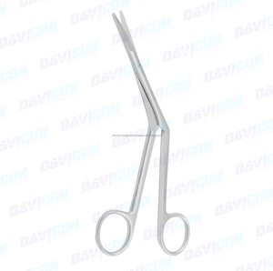 Tijera Nasal de caballero estándar, profesional, alta calidad, curvada de 18cm, tijeras médicas, superventas - Product Image 6
