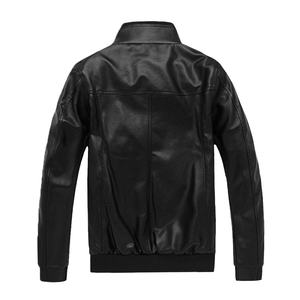 Chaqueta de cuero de moda de invierno de calidad superior para hombre, logotipo personalizado de talla grande, cierre de cremallera de piel de oveja, último diseño hecho en Pakistán - Product Image 5